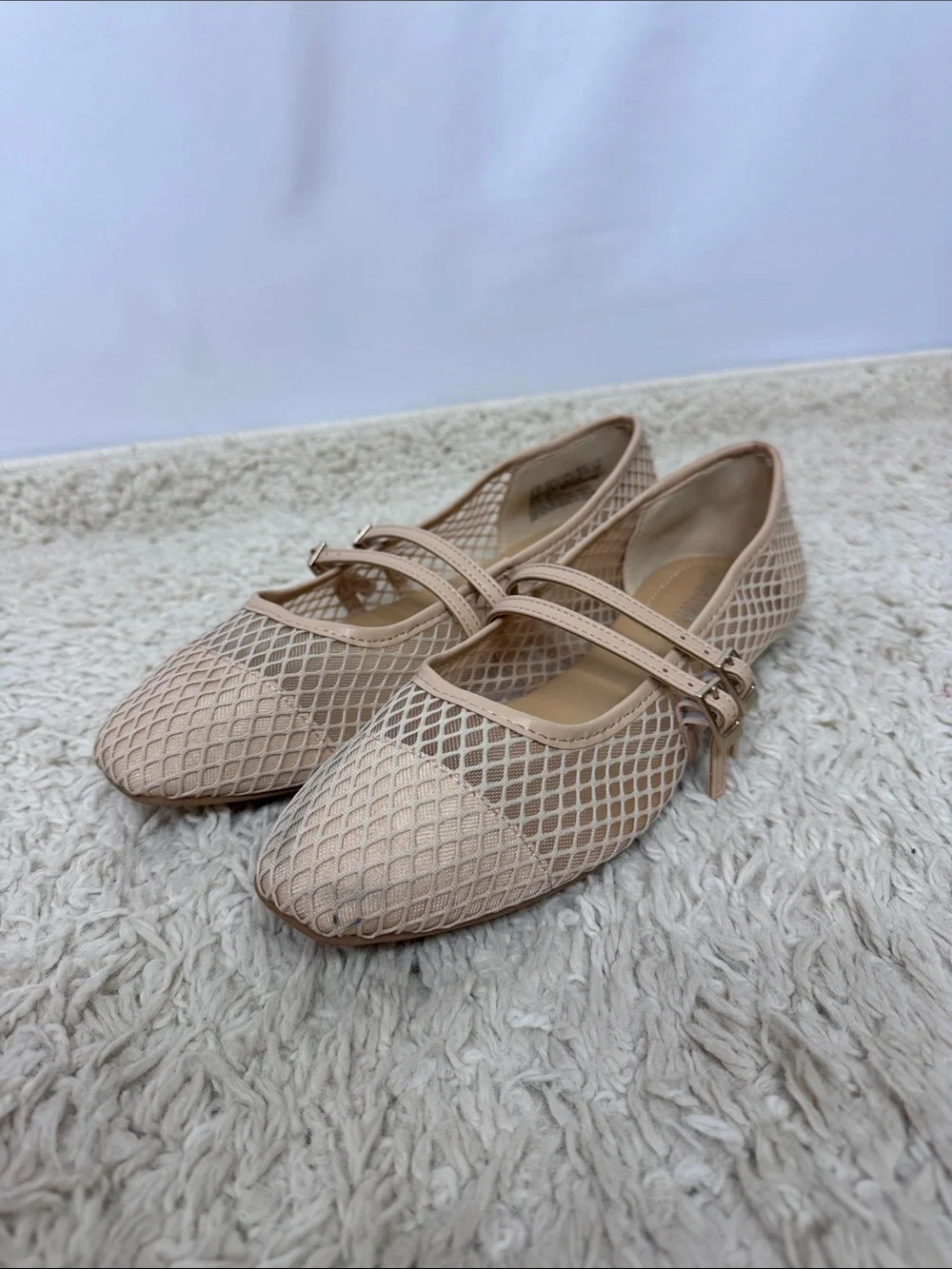 Kenneth Cole‎ Reaction Women’s Malibu Mary Jane Flat Size 8.5 Beige New